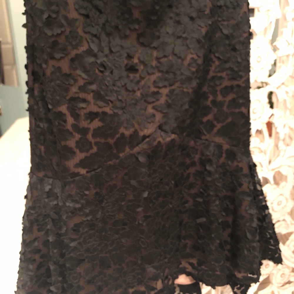 Vera Wang Women's 3D Floral Applique Slip Dress 10 - Picture 7 of 7